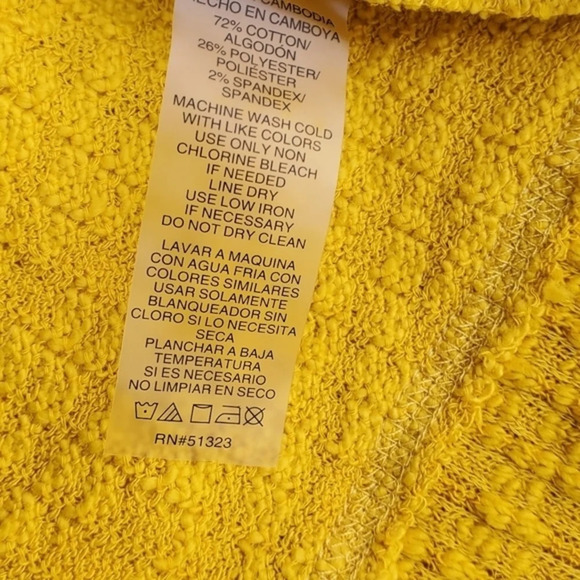 Two by Vince‎ Camuto Mustard cardigan XXL - Picture 7 of 8